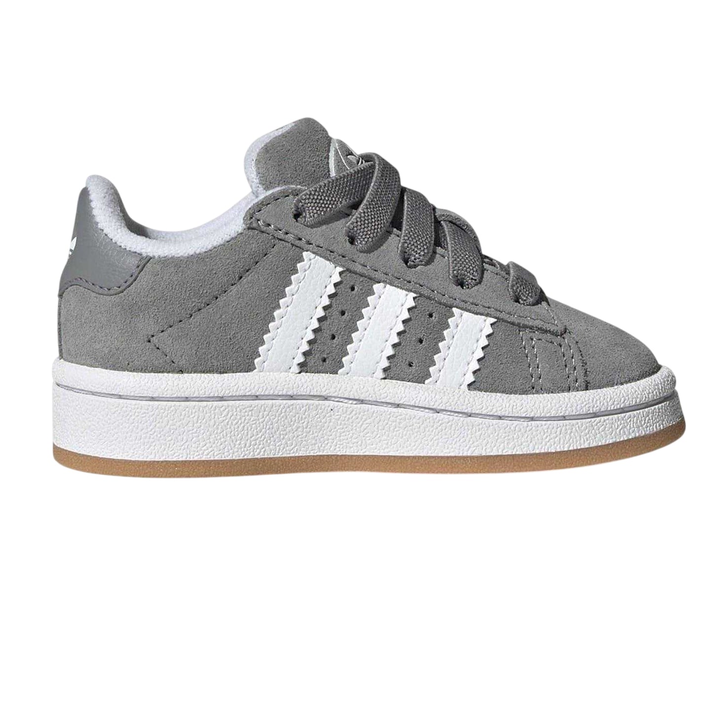 Grey-White - Front - Campus Baby Campus 00s Suede Trainers
