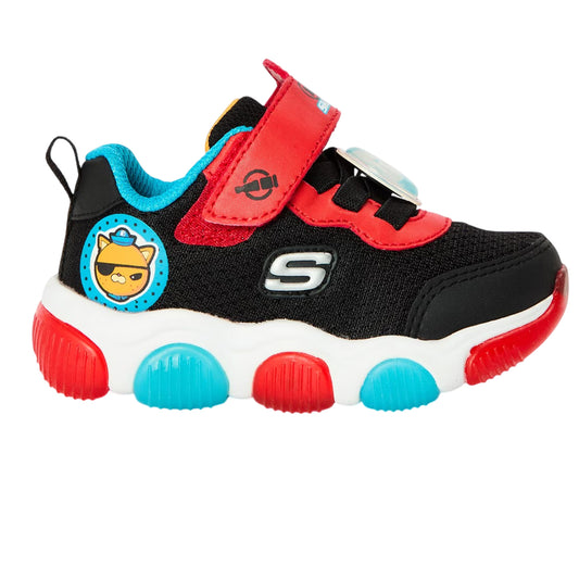 Black-Red - Front - Skechers Toddler Mighty Glow Trainers