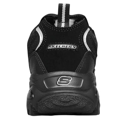 Black - Back - Skechers Womens-Ladies DLites 10 Chunky Sole Trainers