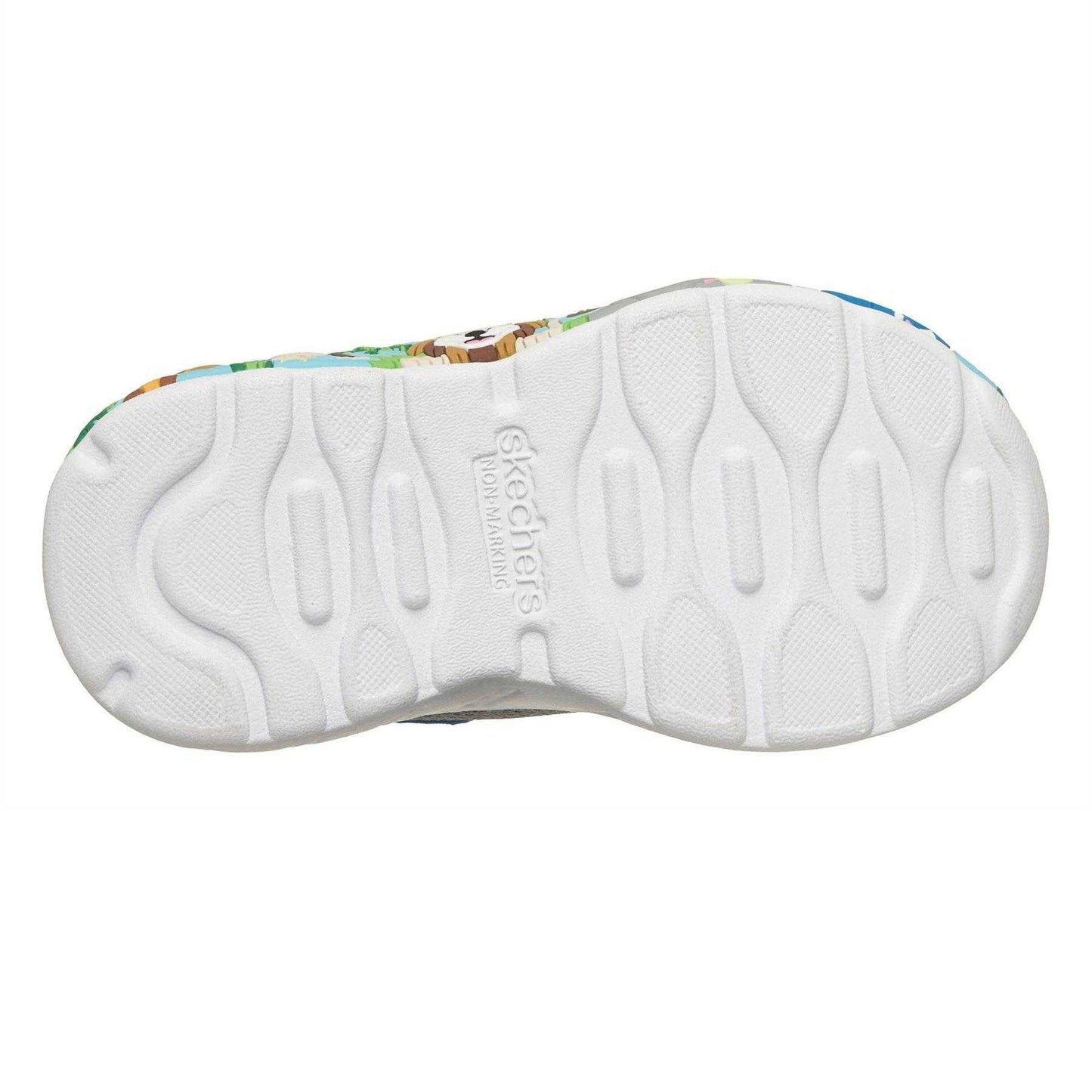 Grey - Back - Skechers Toddler Play Scene Mesh Light Up Trainers