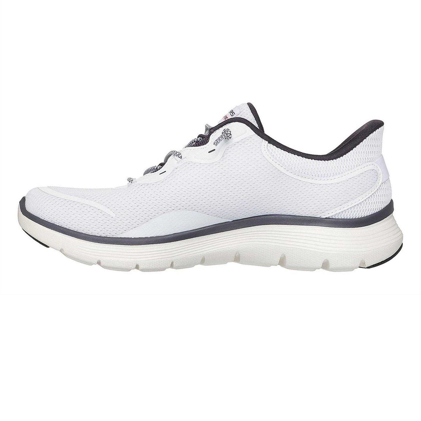 White - Side - Skechers Womens-Ladies Appeal 5.0 Slip-on Trainers