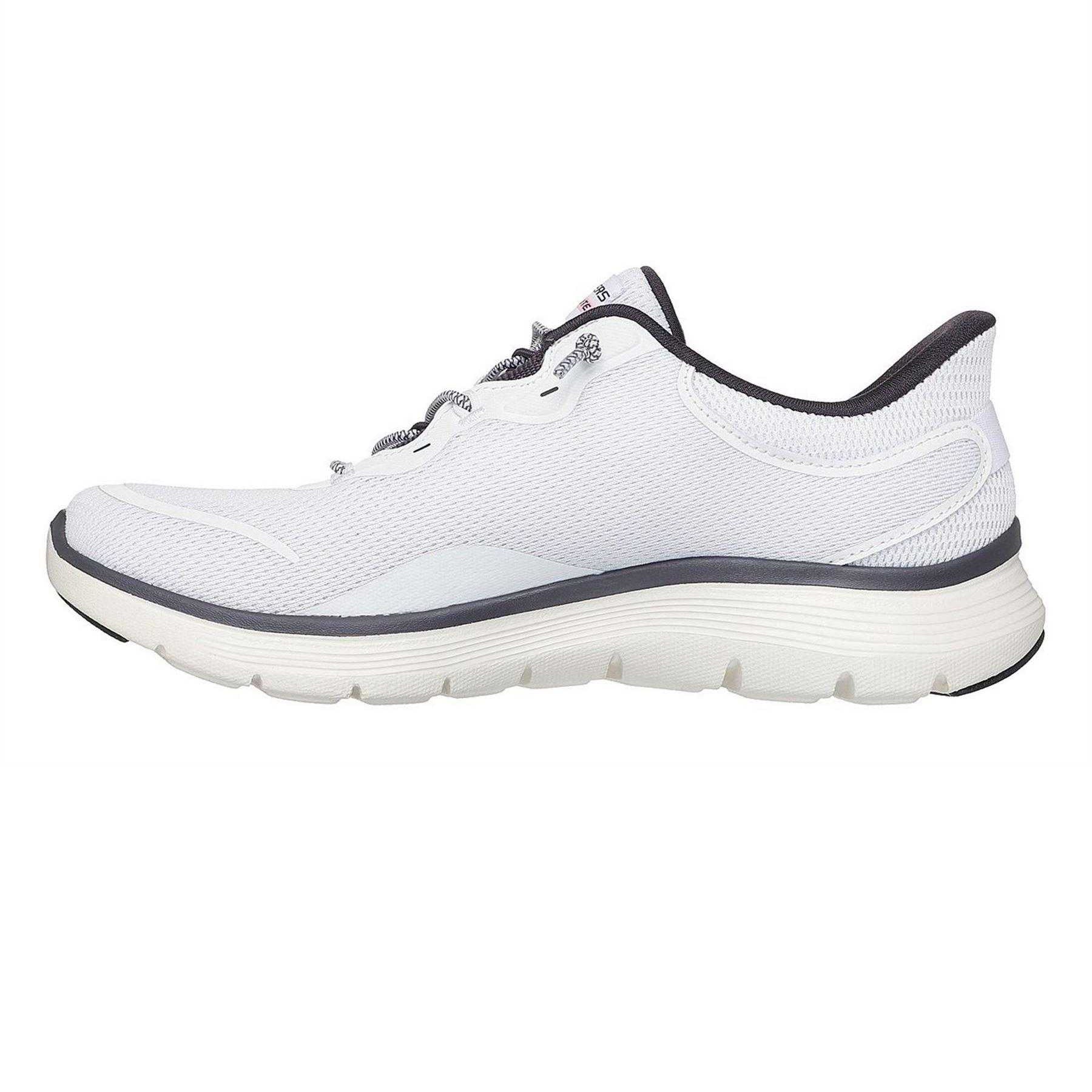 White - Side - Skechers Womens-Ladies Appeal 5.0 Slip-on Trainers
