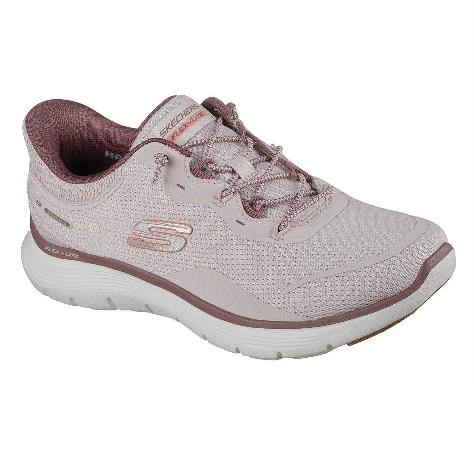 Light Mauve - Pack Shot - Skechers Womens-Ladies Appeal 5.0 Slip-on Trainers