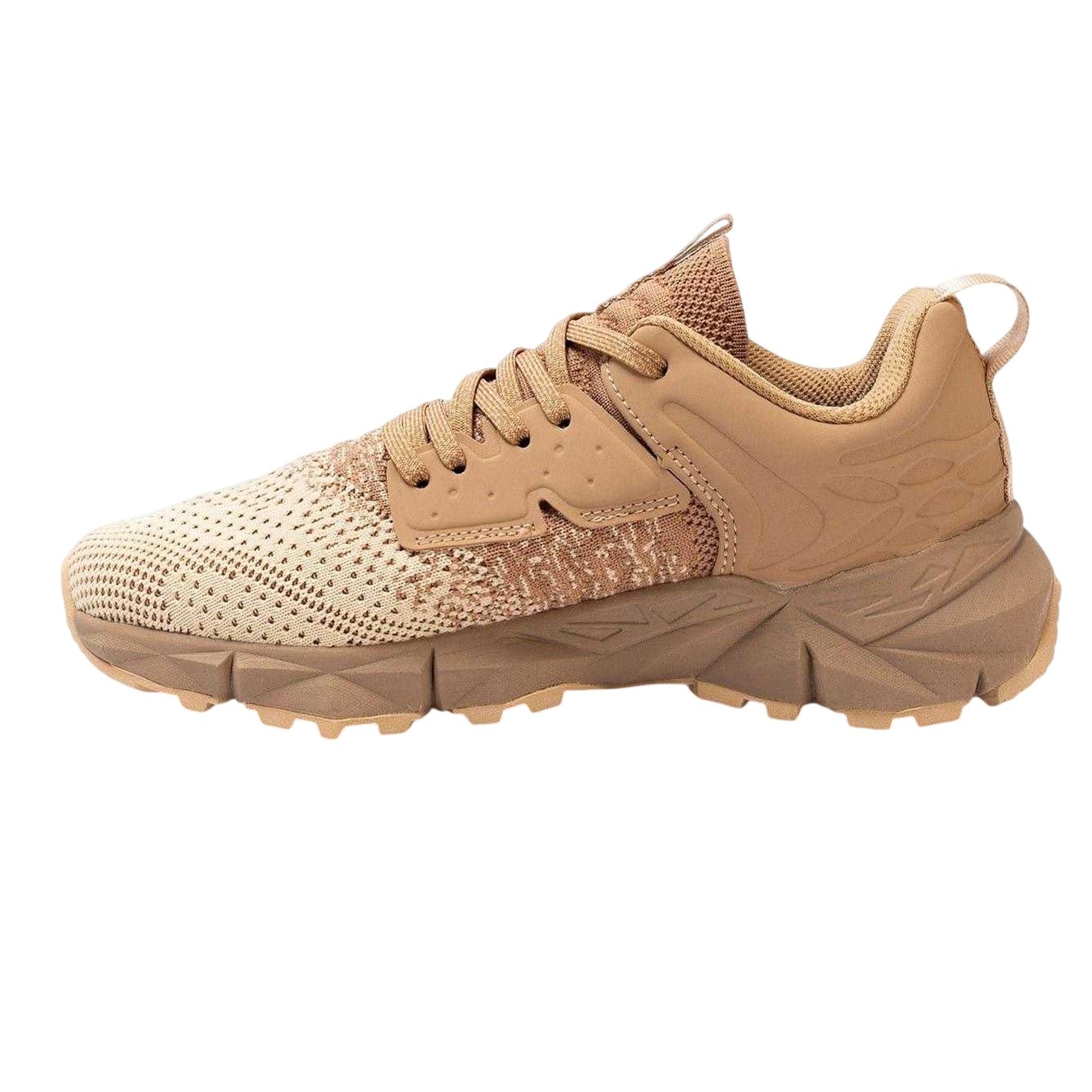 Sand-Beige - Back - Donnay Mens Mesh Running Trainers