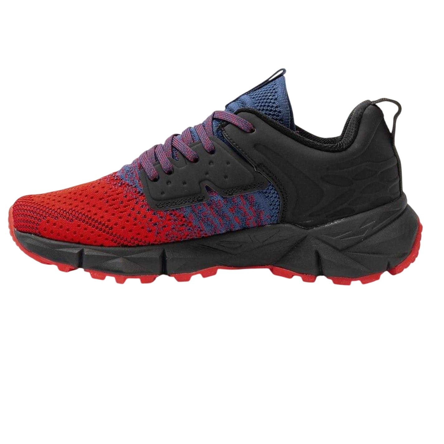 Black-Red - Back - Donnay Mens Mesh Running Trainers