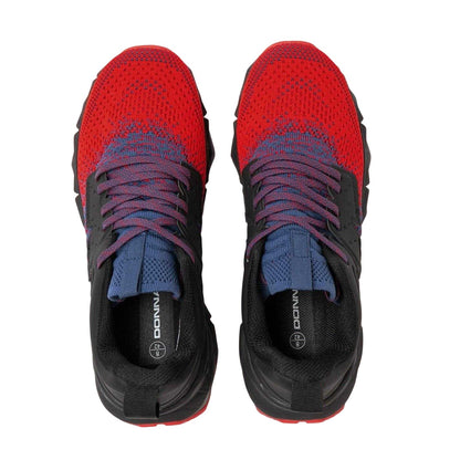 Black-Red - Side - Donnay Mens Mesh Running Trainers