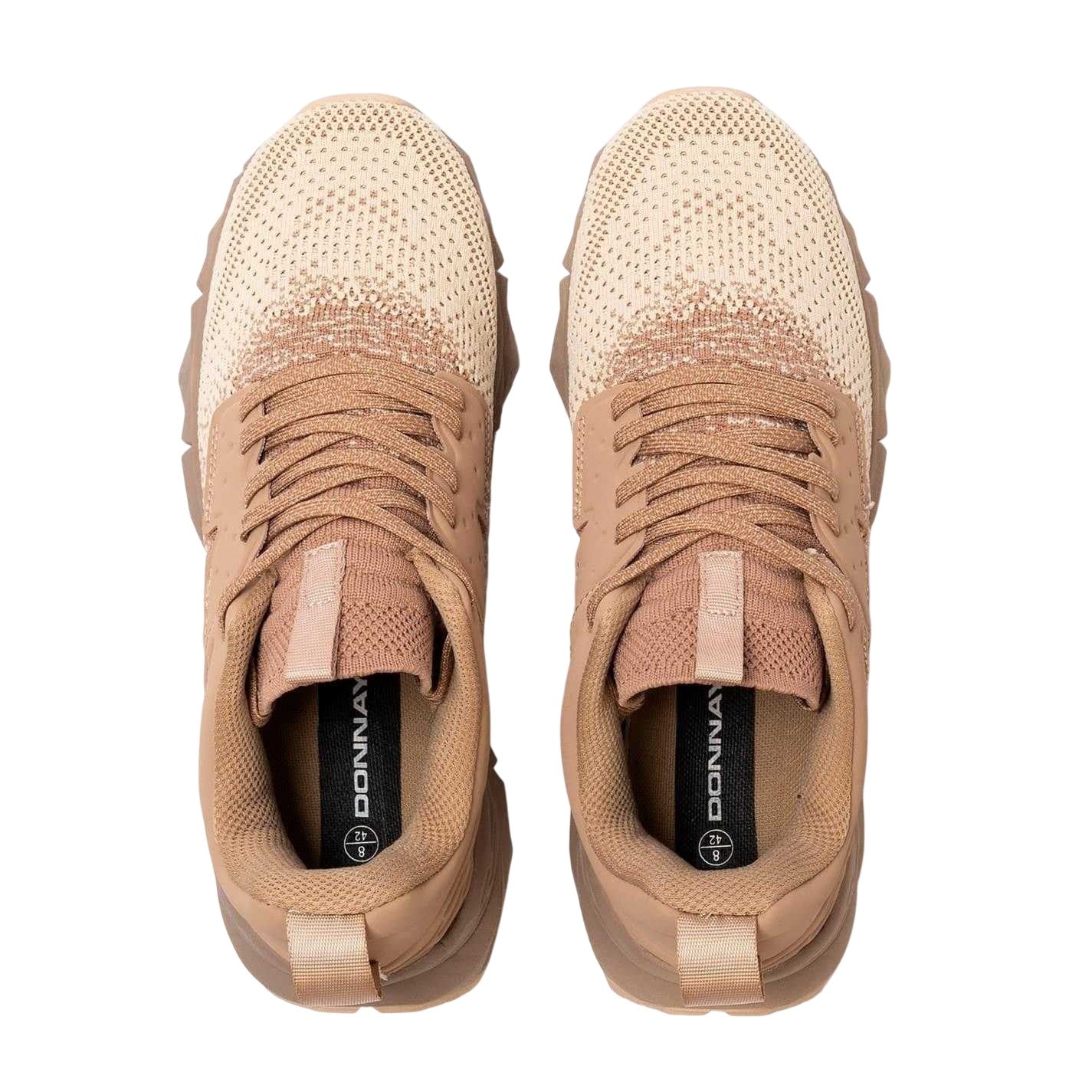 Sand-Beige - Side - Donnay Mens Mesh Running Trainers