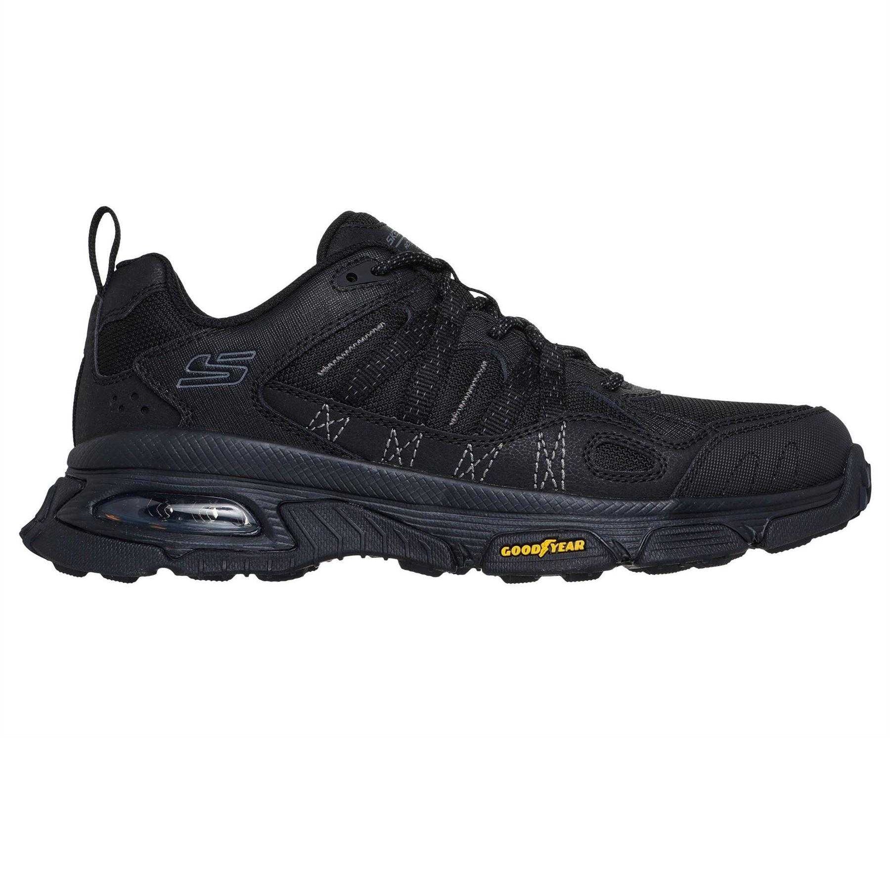 Black - Front - Skechers Mens Air Envoy Trainers