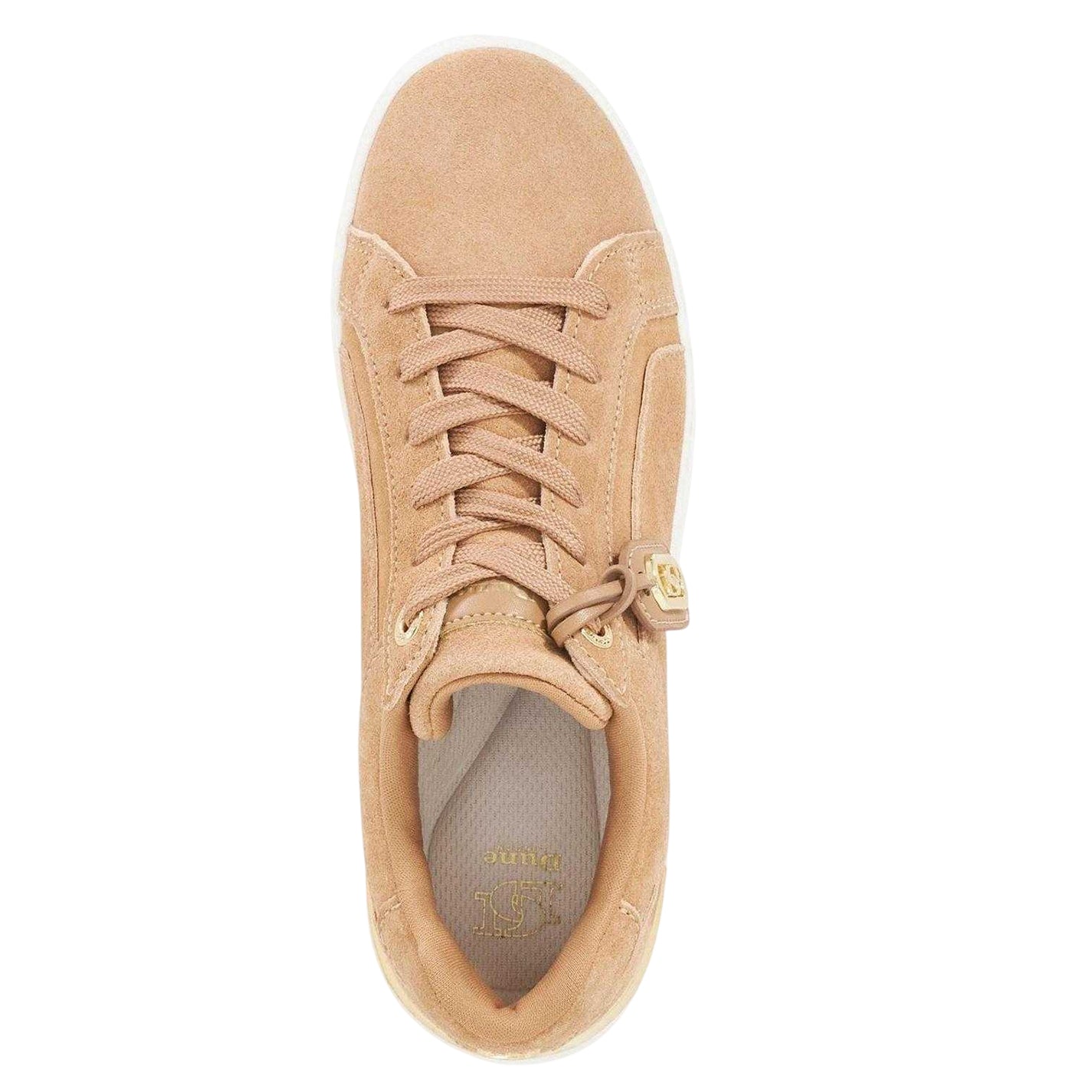 Camel - Side - Dune London Womens-Ladies Ekino Suede Trainers