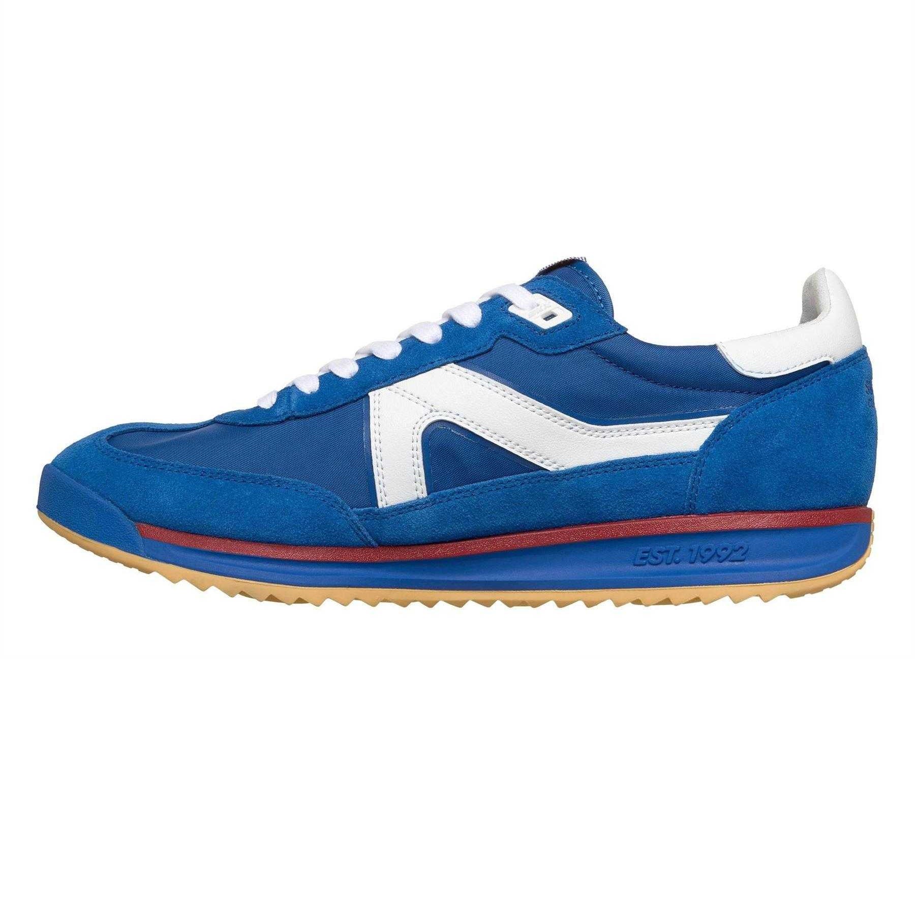 Blue - Side - Skechers Mens SKX 92 Leather Trainers