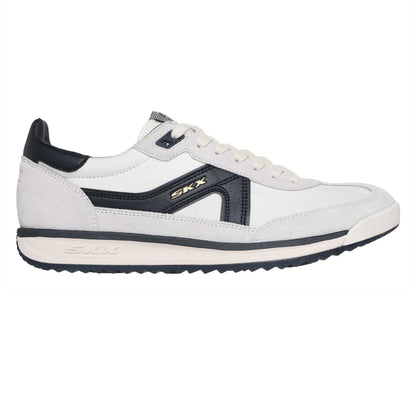 White-Black - Front - Skechers Mens SKX 92 Leather Trainers