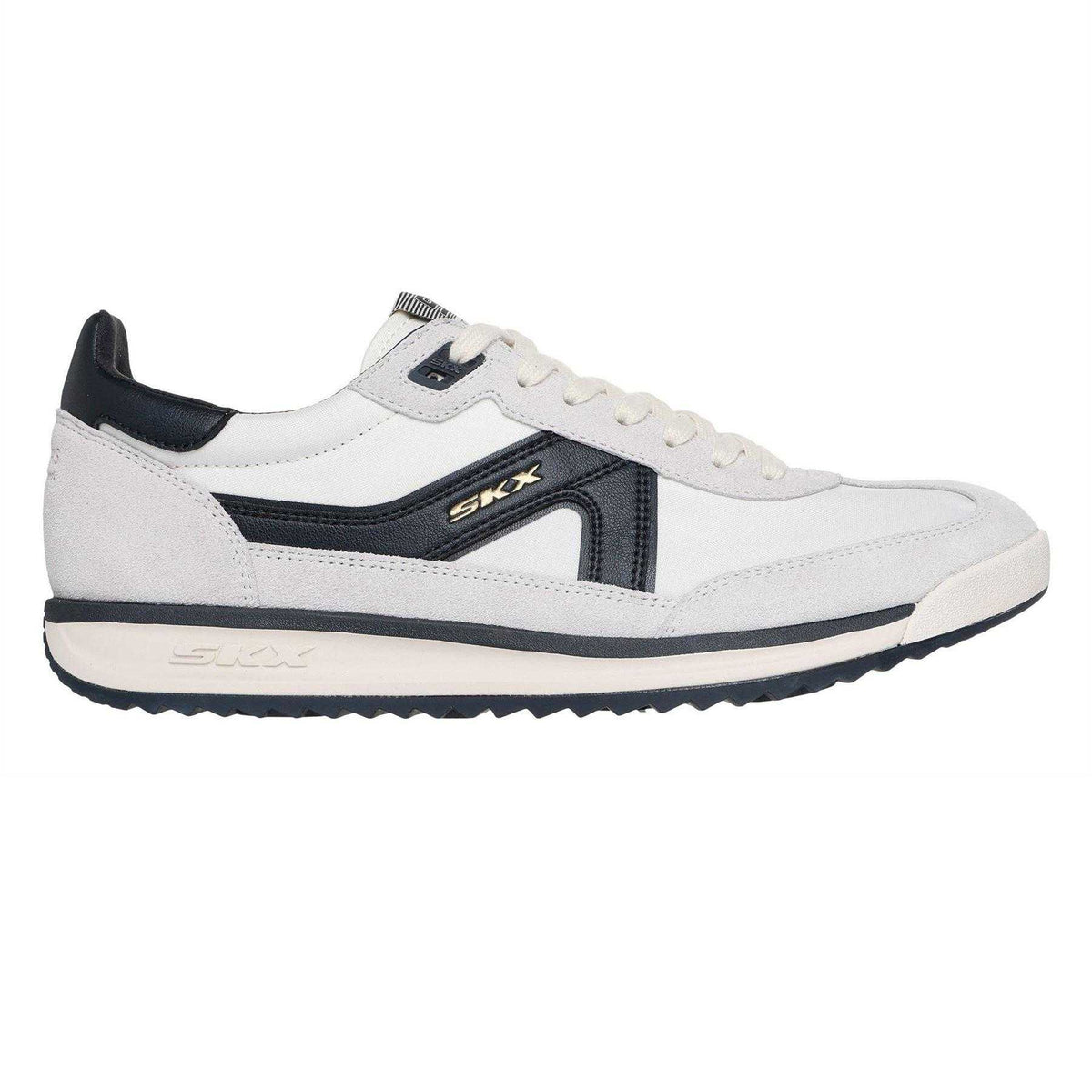 White-Black - Front - Skechers Mens SKX 92 Leather Trainers