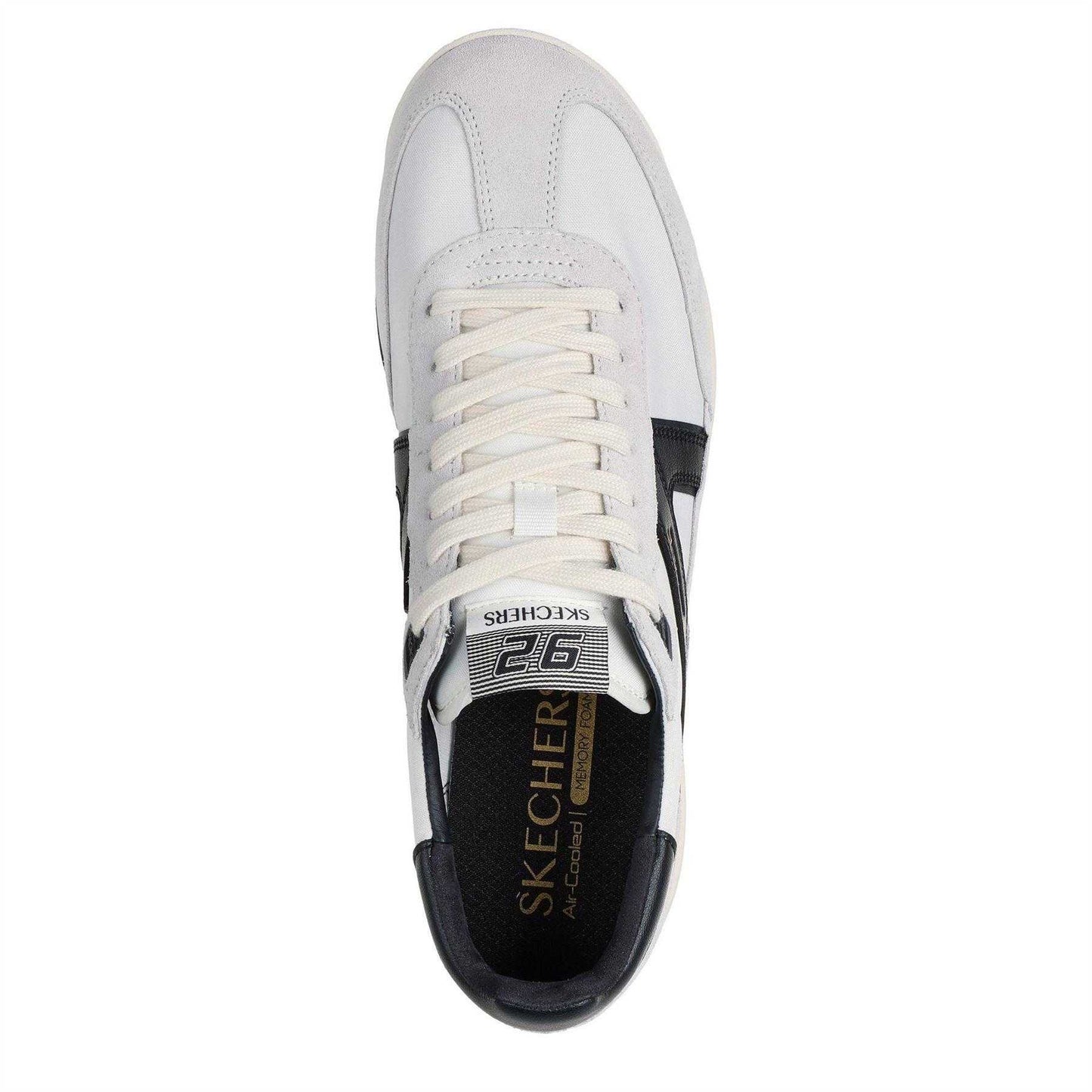 White-Black - Lifestyle - Skechers Mens SKX 92 Leather Trainers