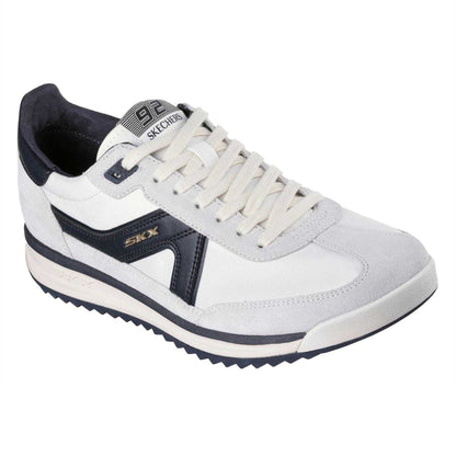 White-Black - Pack Shot - Skechers Mens SKX 92 Leather Trainers