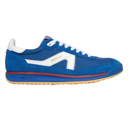 Blue - Front - Skechers Mens SKX 92 Leather Trainers