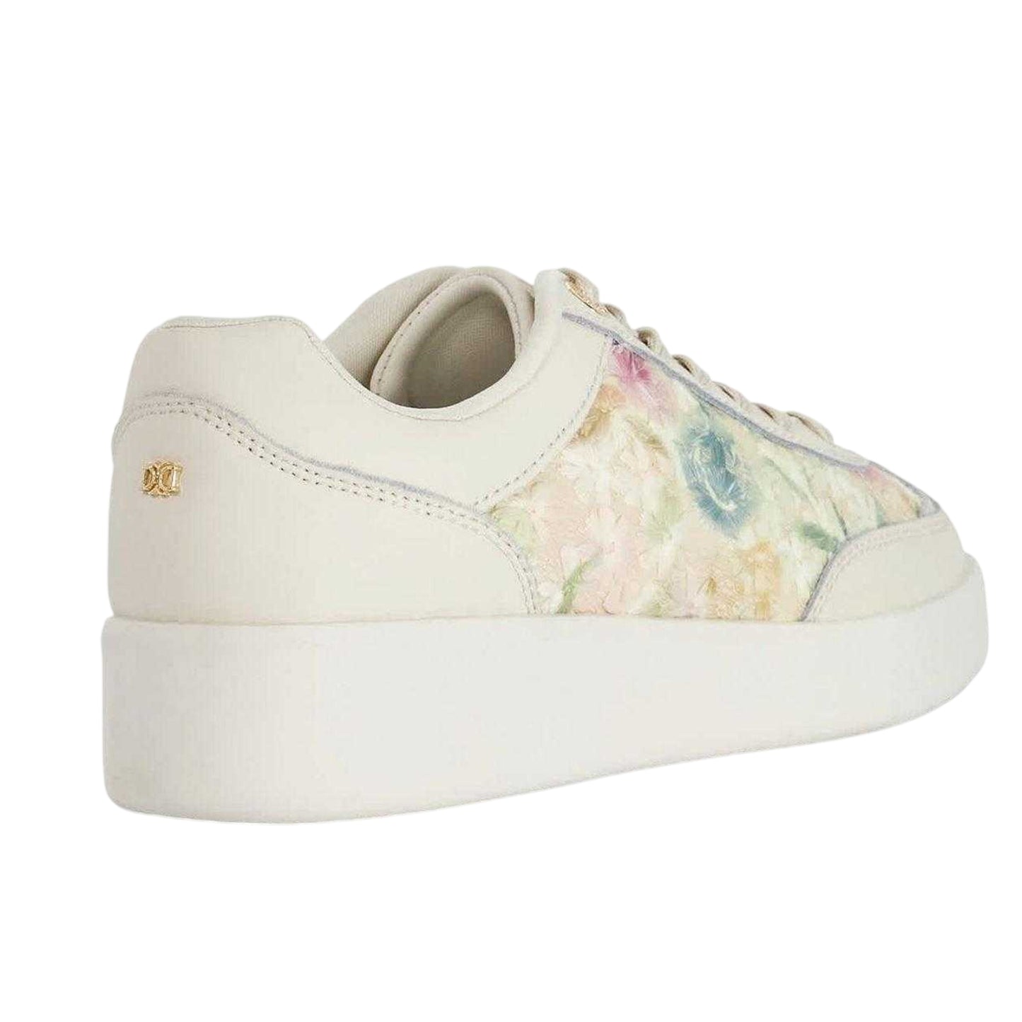 Multicoloured - Back - Dune London Womens-Ladies Enolas Floral Pattern Trainers