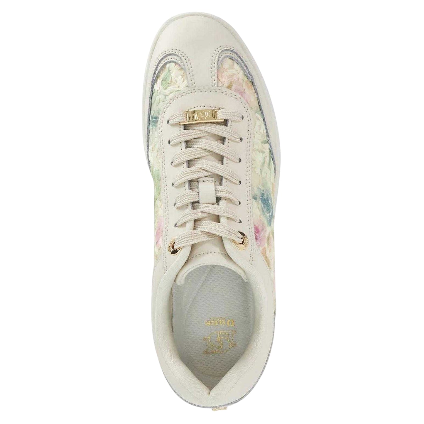 Multicoloured - Side - Dune London Womens-Ladies Enolas Floral Pattern Trainers