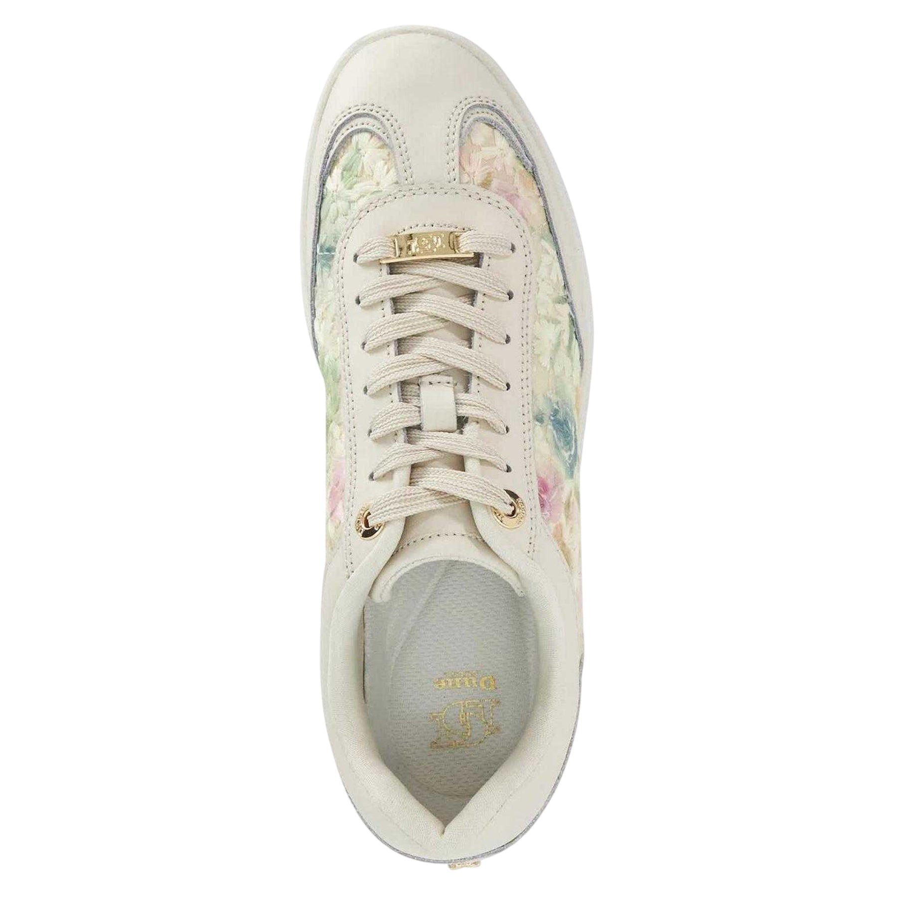 Multicoloured - Side - Dune London Womens-Ladies Enolas Floral Pattern Trainers