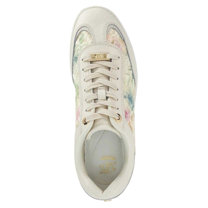 Multicoloured - Side - Dune London Womens-Ladies Enolas Floral Pattern Trainers