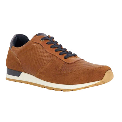 Tan - Lifestyle - Dune London Mens Toronto Suede Trainers