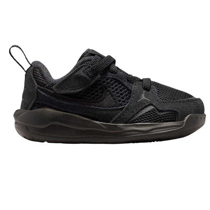 Black-Red - Front - Nike Childrens-Kids Air Jordan CMFT Era Suede Panel Trainers