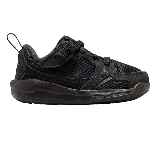 Black-Red - Front - Nike Childrens-Kids Air Jordan CMFT Era Suede Panel Trainers