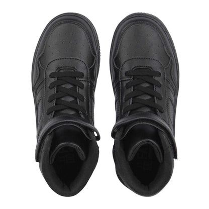 Black - Lifestyle - Fabric Childrens-Kids High Top Trainers