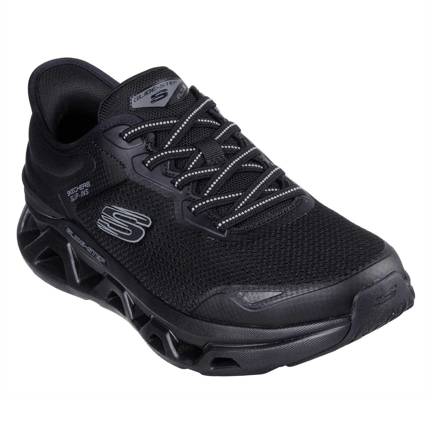 Triple Black - Pack Shot - Skechers Mens Slip-In Trainers
