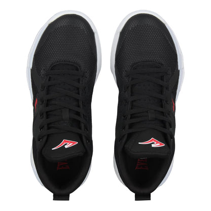 Black - Lifestyle - Everlast Mens Bb500 SN62 Leather Lace Up Trainers
