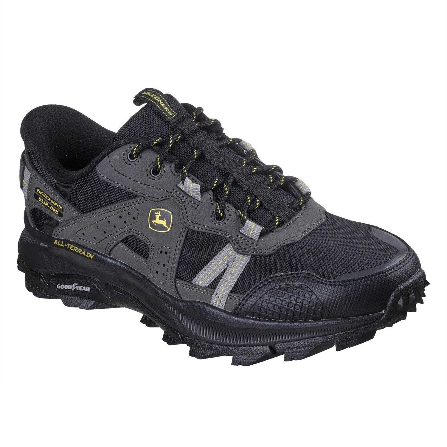 Black - Pack Shot - Skechers Mens Equaliser 5.0 Trail Harvester Slip-on Trainers