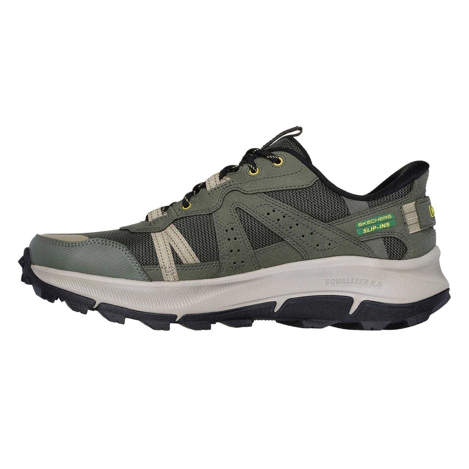Green - Back - Skechers Mens Equaliser 5.0 Trail Harvester Slip-on Trainers