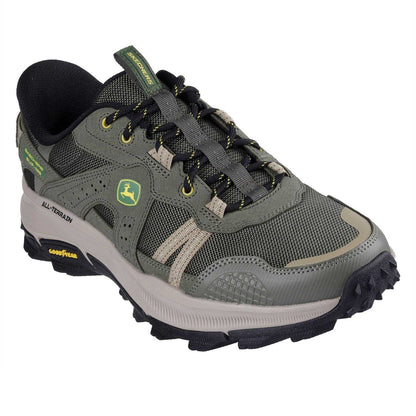 Green - Pack Shot - Skechers Mens Equaliser 5.0 Trail Harvester Slip-on Trainers