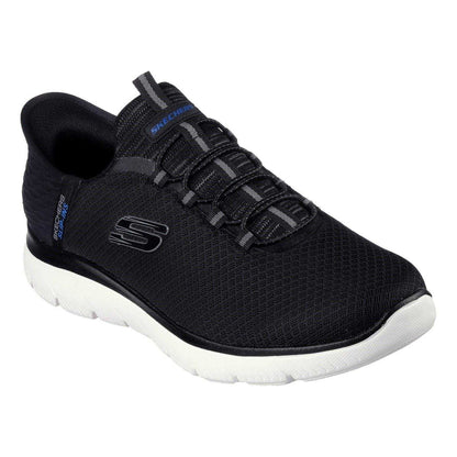Black-White - Pack Shot - Skechers Mens Summits - High Range Slip-In Trainers