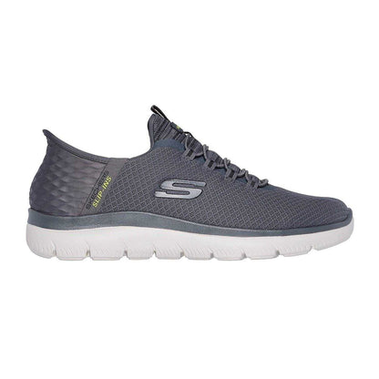 Charcoal - Front - Skechers Mens Summits - High Range Slip-In Trainers