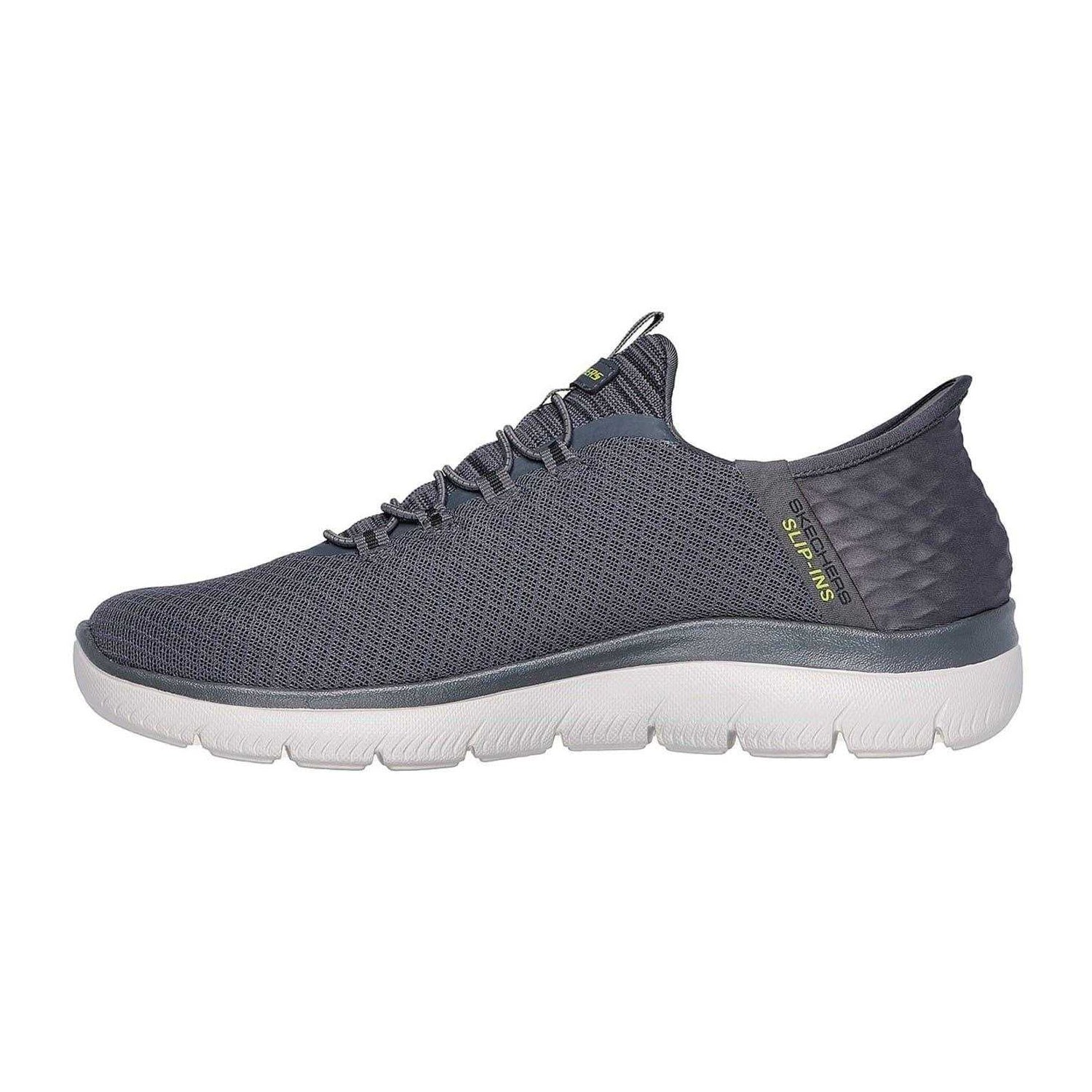 Charcoal - Back - Skechers Mens Summits - High Range Slip-In Trainers