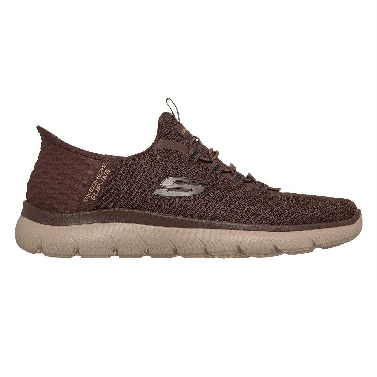 Chocolate - Front - Skechers Mens Summits - High Range Slip-In Trainers