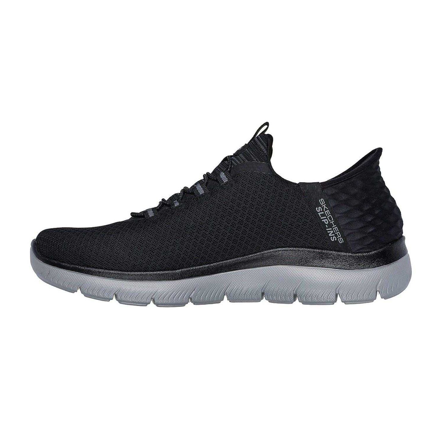 Black - Back - Skechers Mens Summits - High Range Slip-In Trainers