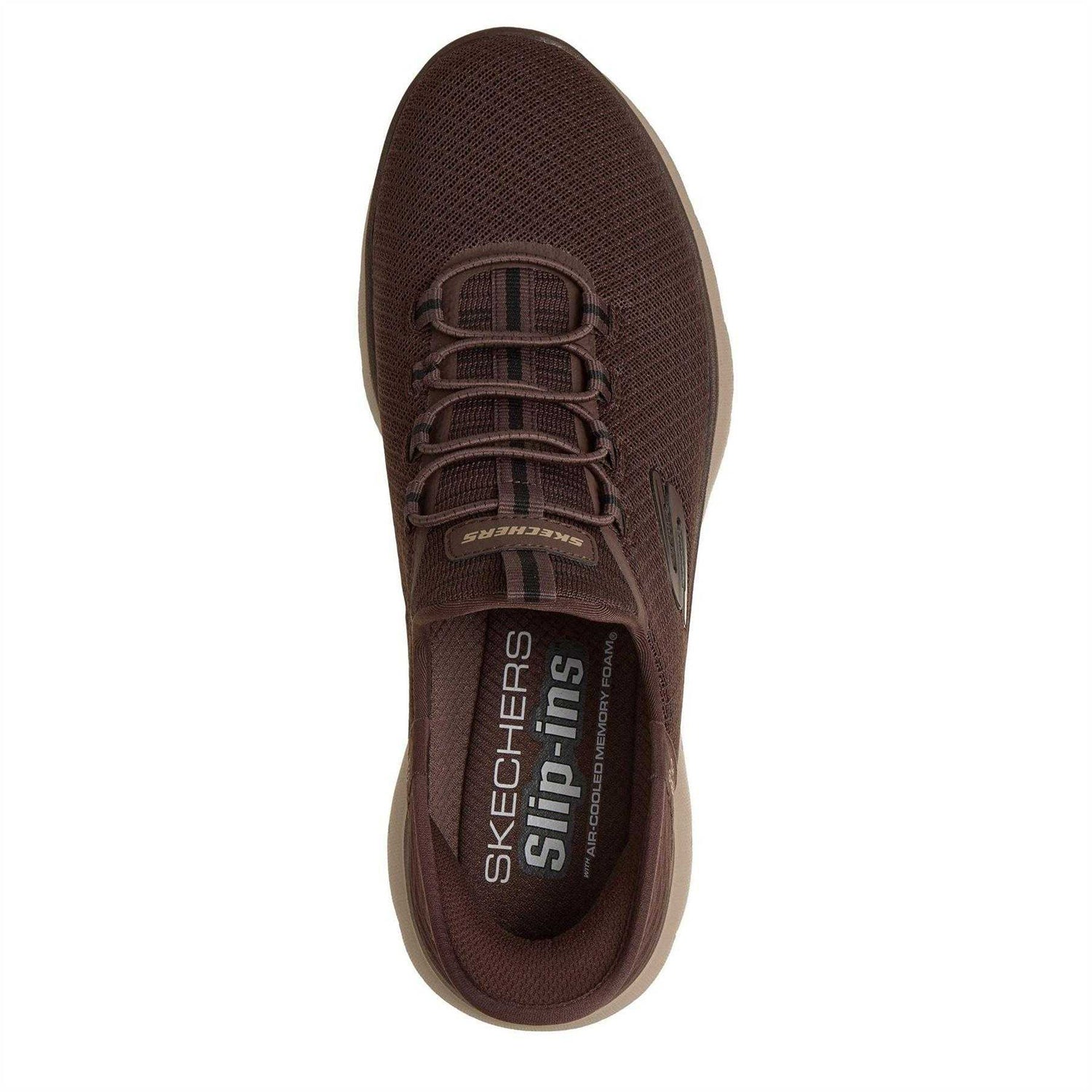 Chocolate - Side - Skechers Mens Summits - High Range Slip-In Trainers