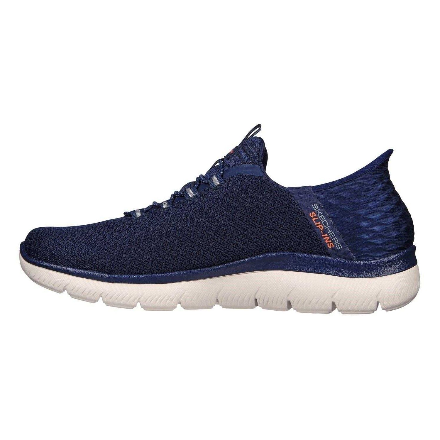 Navy - Back - Skechers Mens Summits - High Range Slip-In Trainers