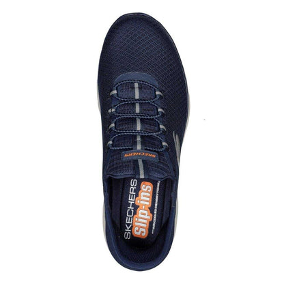 Navy - Side - Skechers Mens Summits - High Range Slip-In Trainers