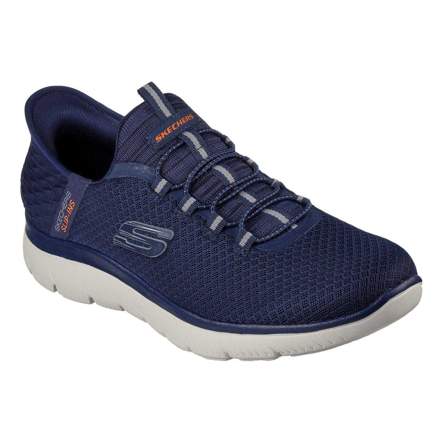 Navy - Pack Shot - Skechers Mens Summits - High Range Slip-In Trainers