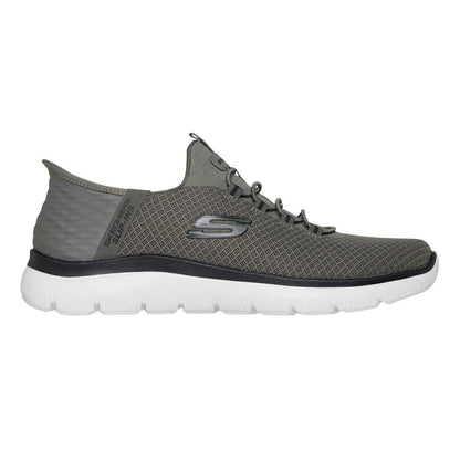 Olive - Front - Skechers Mens Summits - High Range Slip-In Trainers