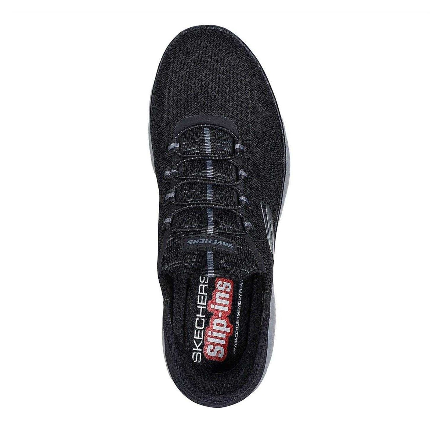 Black - Side - Skechers Mens Summits - High Range Slip-In Trainers