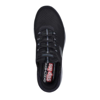 Black - Side - Skechers Mens Summits - High Range Slip-In Trainers