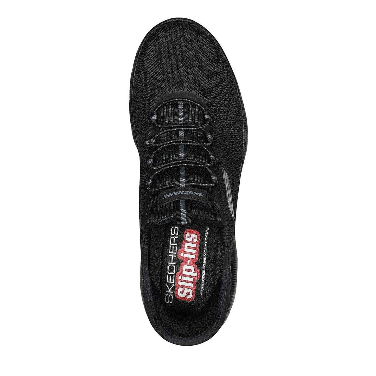 Triple Black - Side - Skechers Mens Summits - High Range Slip-In Trainers