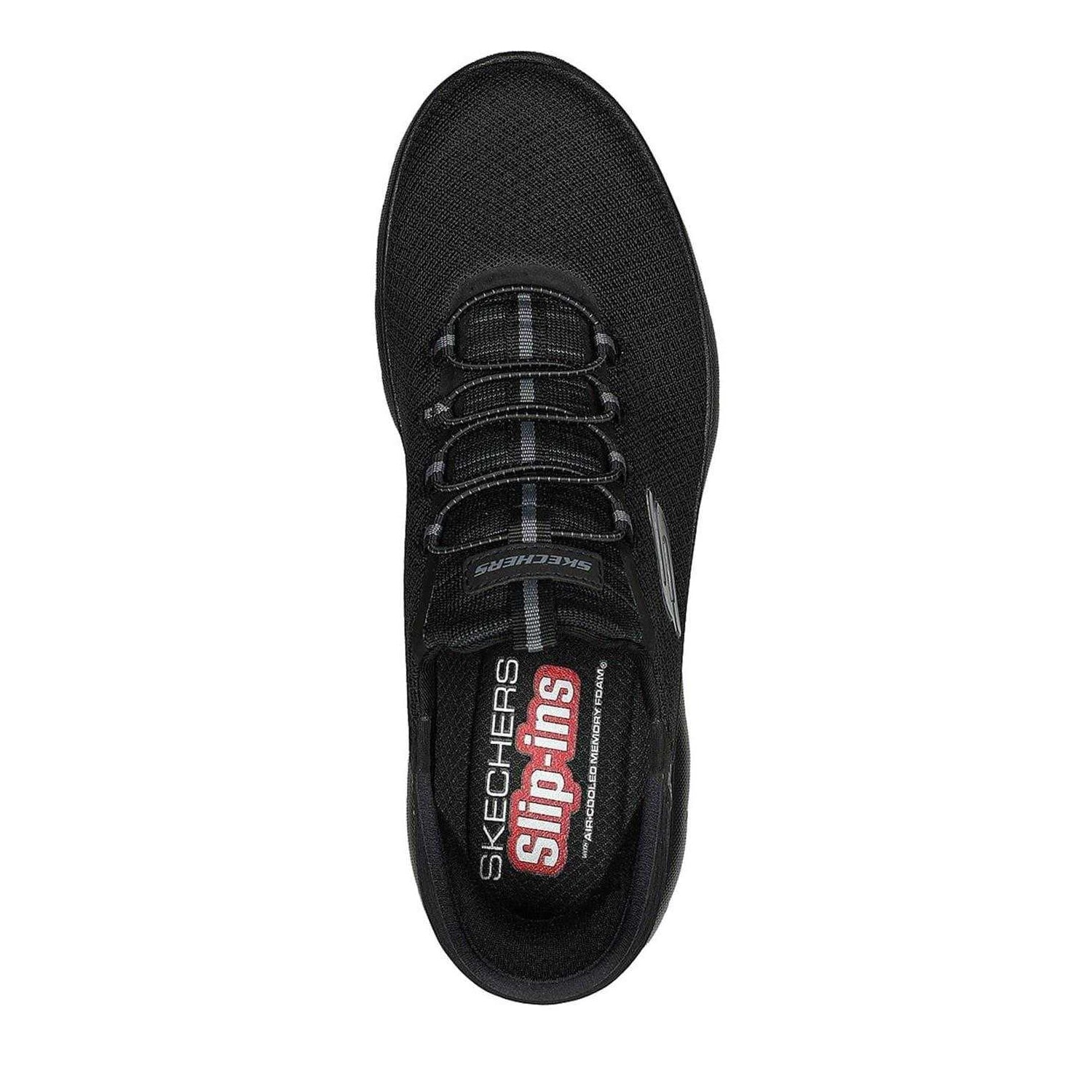 Triple Black - Side - Skechers Mens Summits - High Range Slip-In Trainers