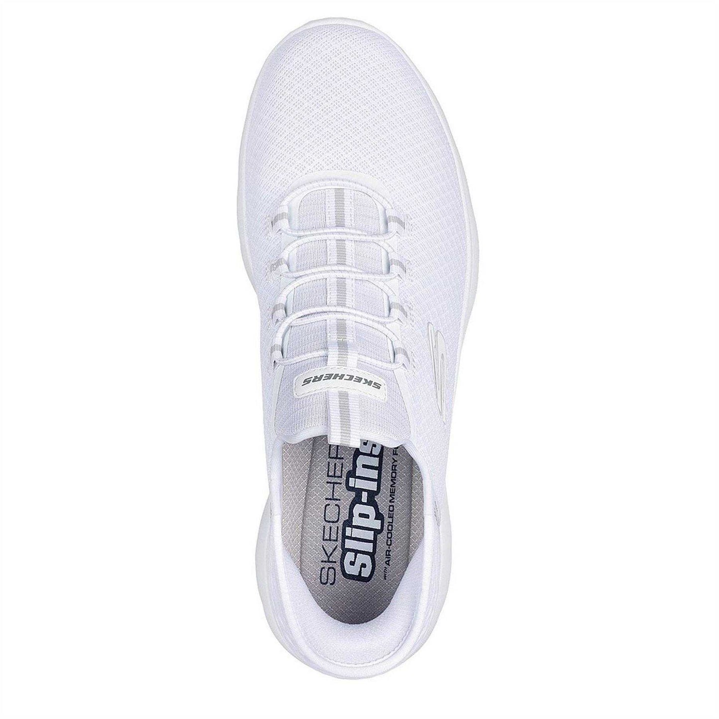 White - Side - Skechers Mens Summits - High Range Slip-In Trainers