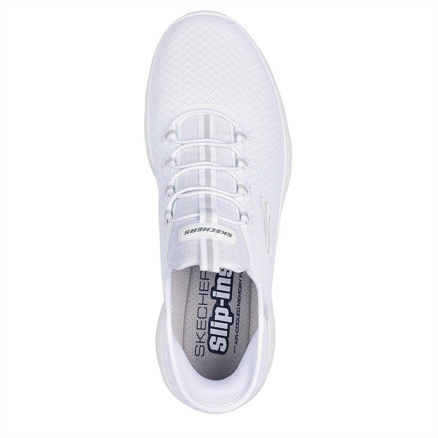 White - Side - Skechers Mens Summits - High Range Slip-In Trainers