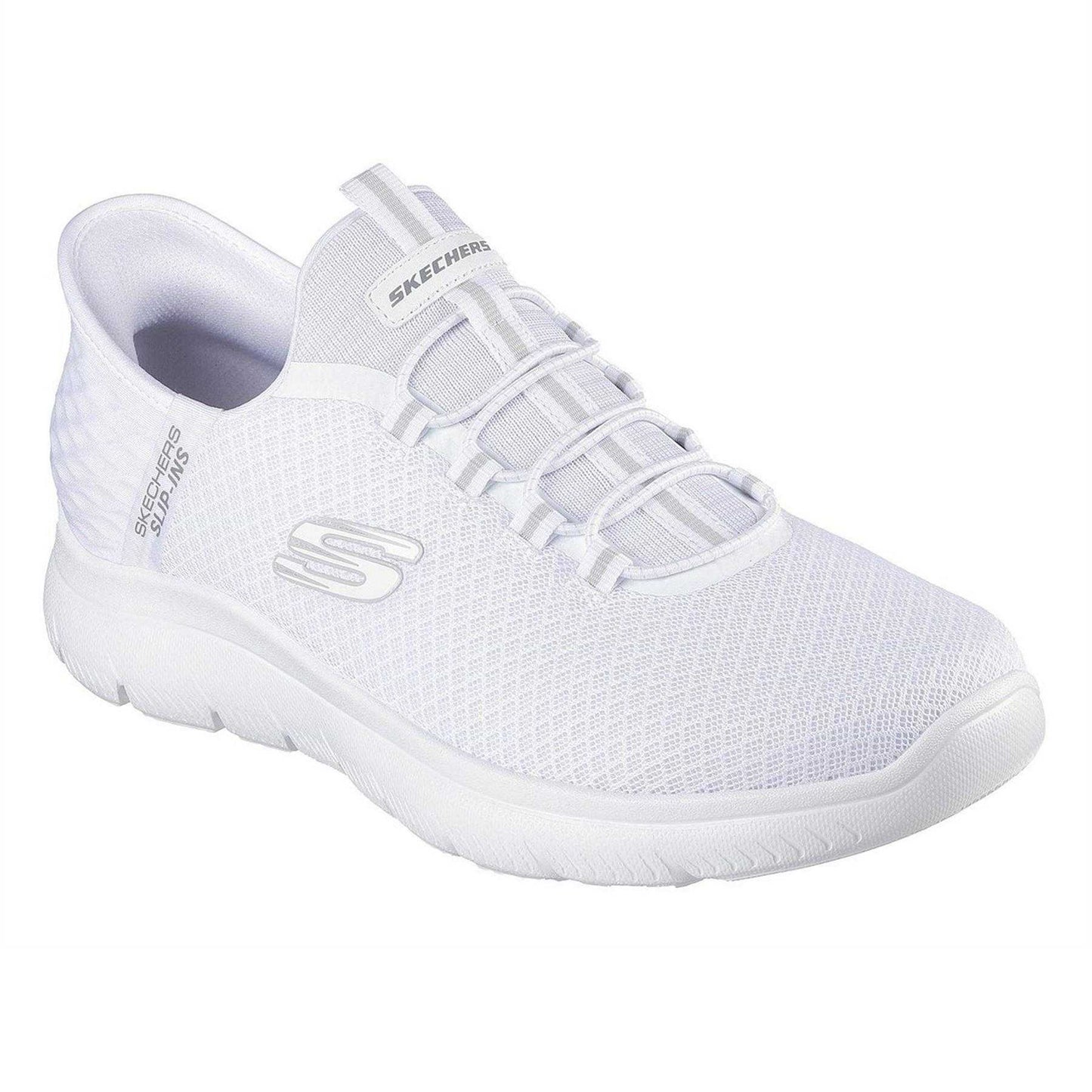 White - Pack Shot - Skechers Mens Summits - High Range Slip-In Trainers