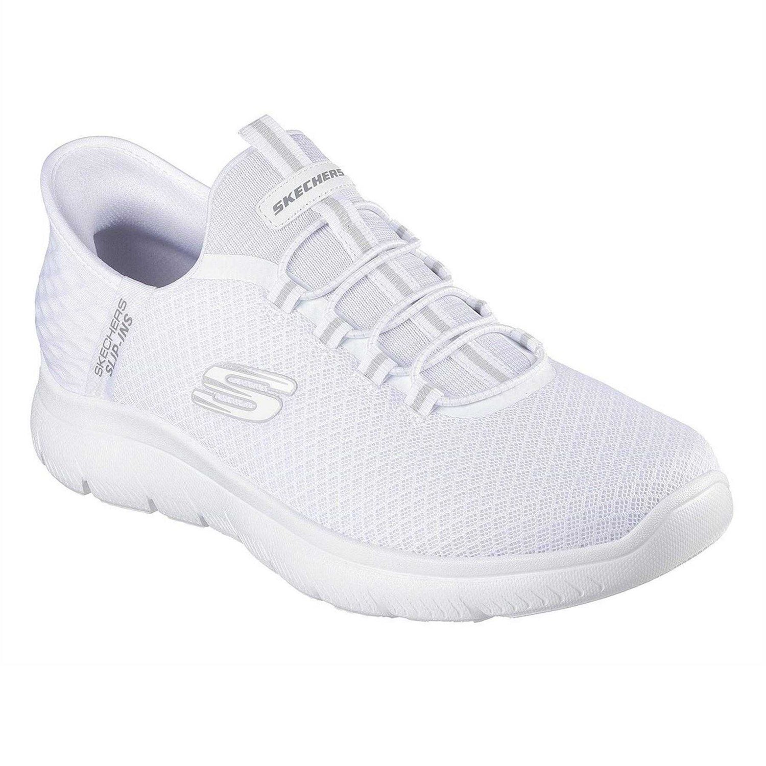 White - Pack Shot - Skechers Mens Summits - High Range Slip-In Trainers